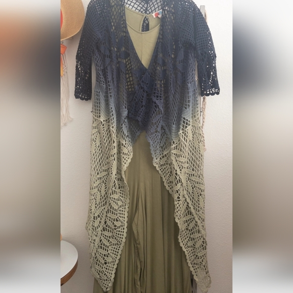 Indigo Thread Boho cardigan 100% Cotton. Size M - Picture 5 of 5